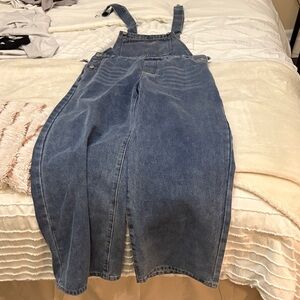Women's Blue Denim Overalls